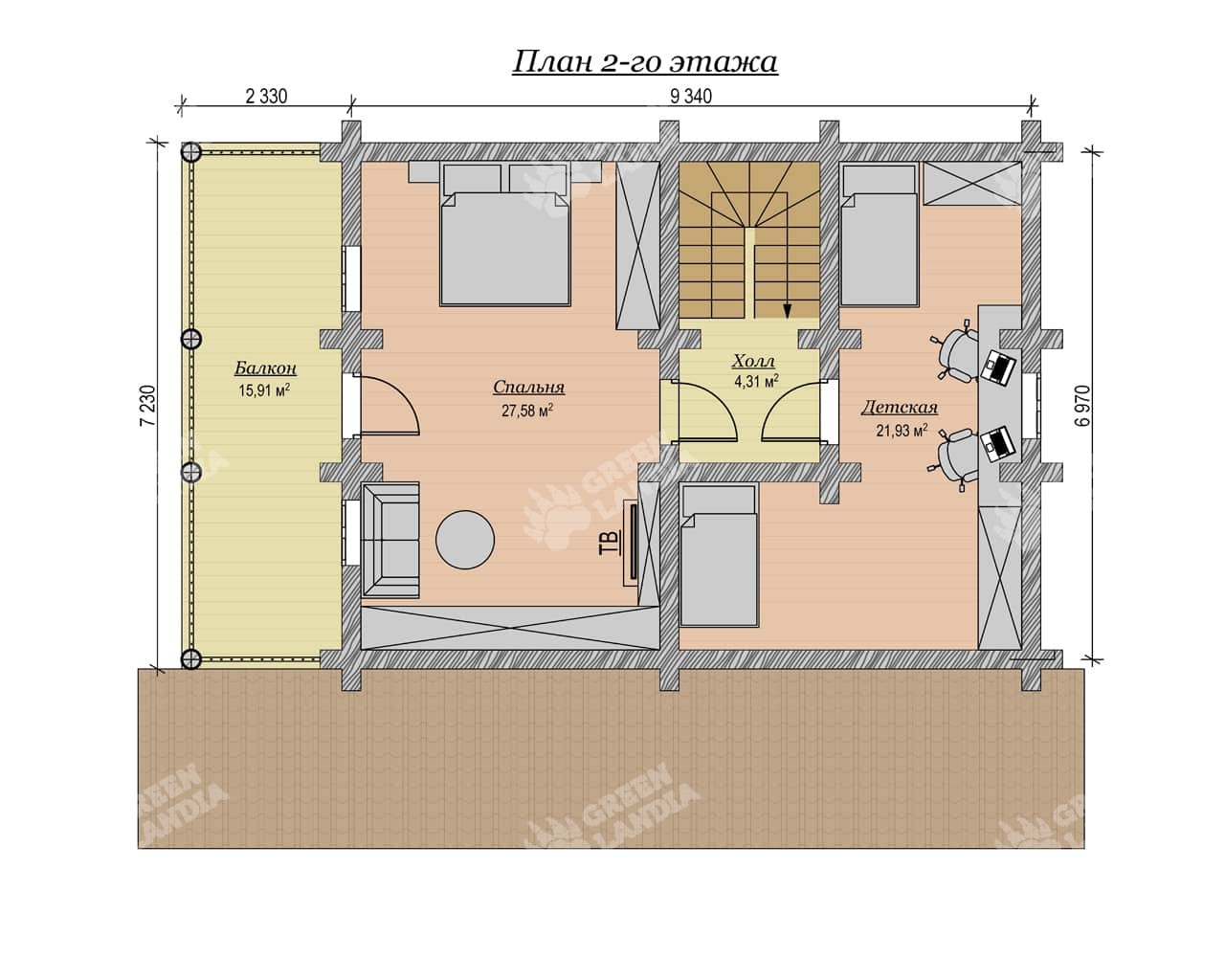 Планировка дома по проекту BR-01 "Везувий"